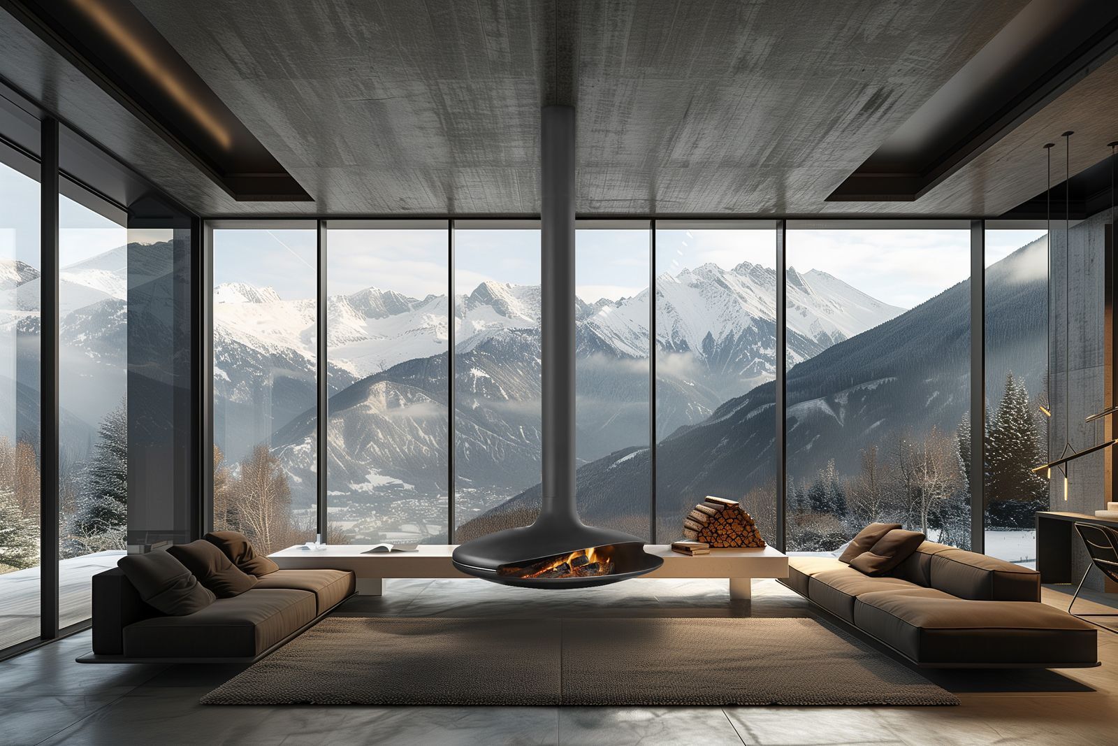 How to Choose a Suspended Fireplace for Your Home